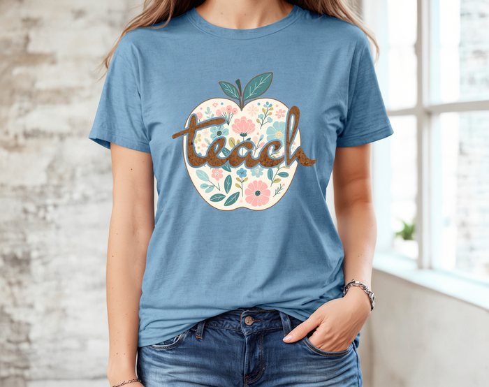 Teach Apple Floral