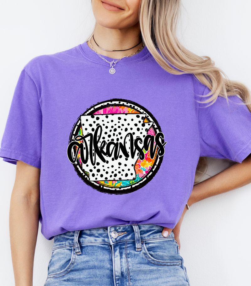 Arkansas Polka Dot Circle