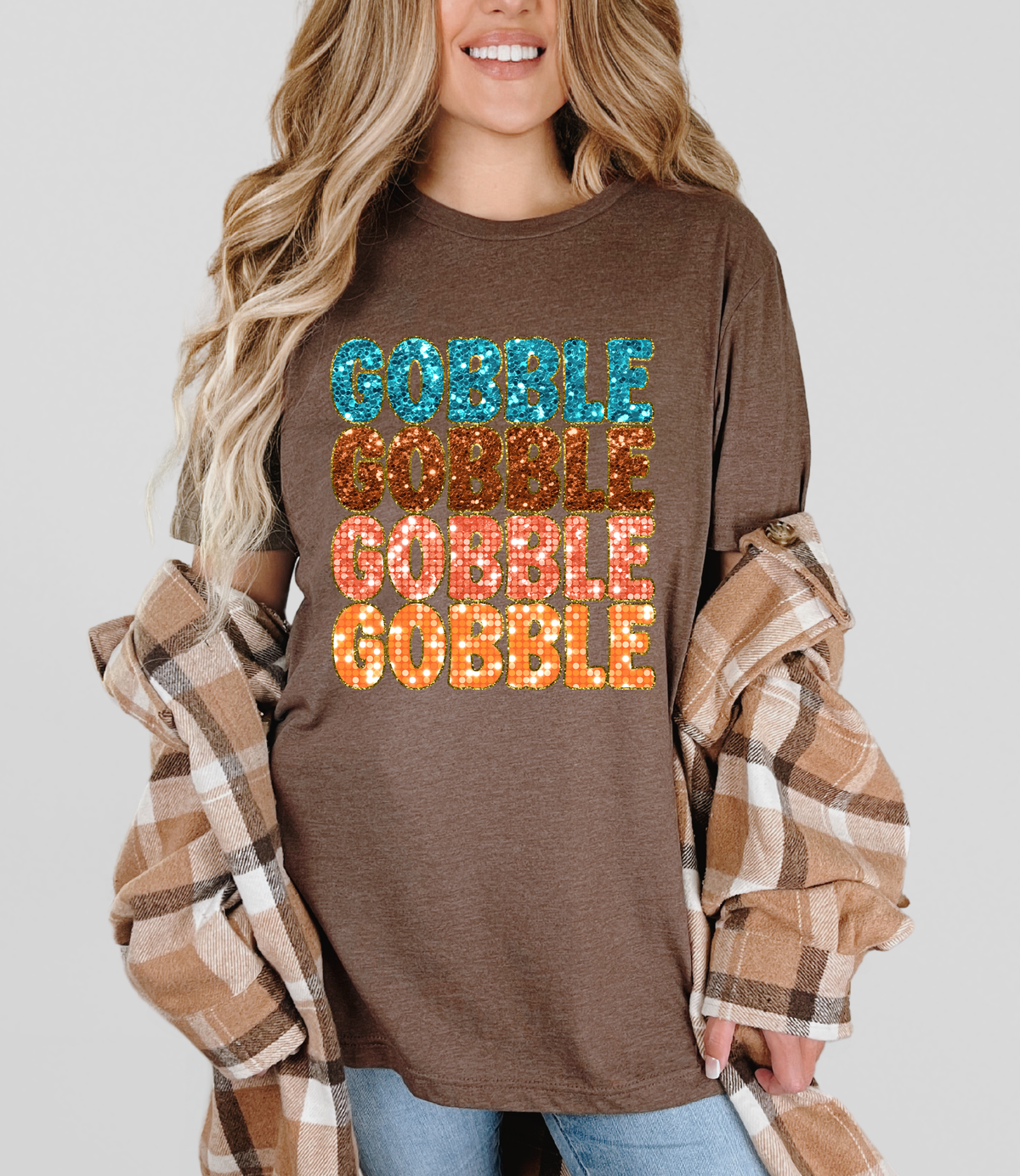 Faux Sparkle Gobble Echo