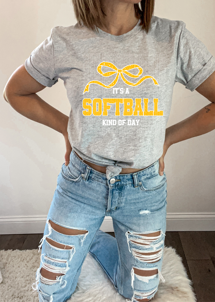 It's A Softball Kind of Day - Yellow