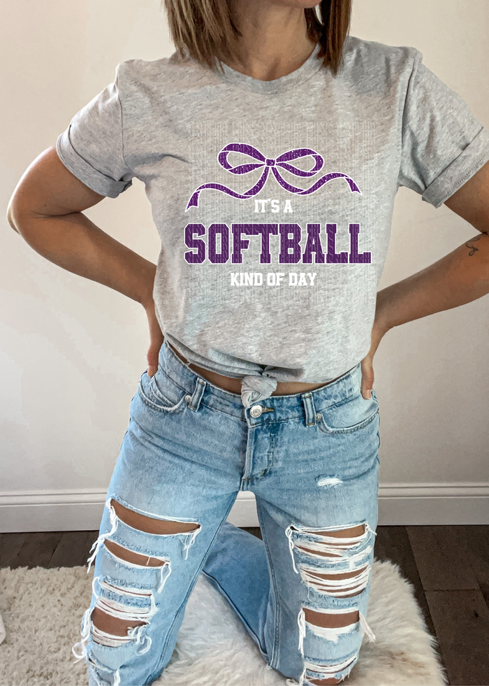 It's A Softball Kind of Day - Purple