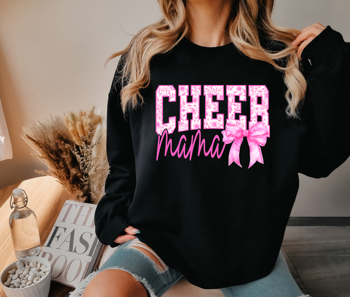 Pink Varsity Cheer Mama with Bow