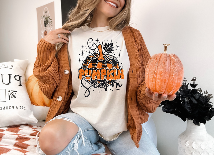 Pumpkin Season Faux Glitter