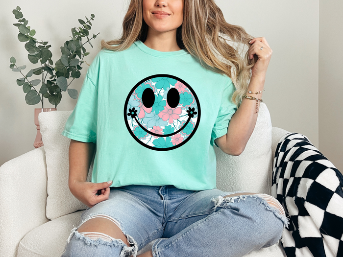 Pastel Flower Smiley