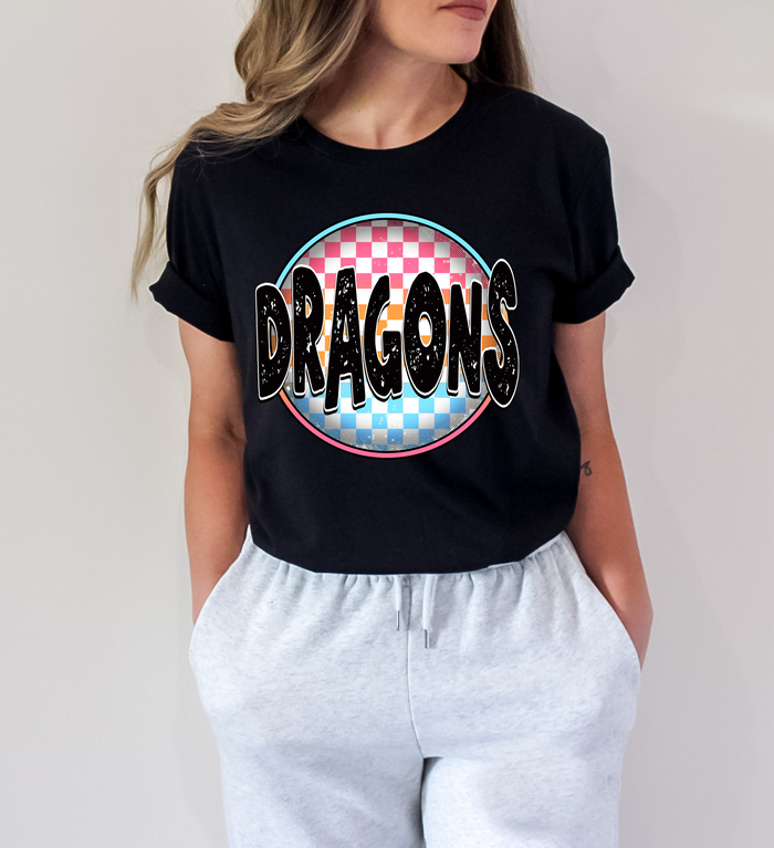 Dragons Checkered Circle