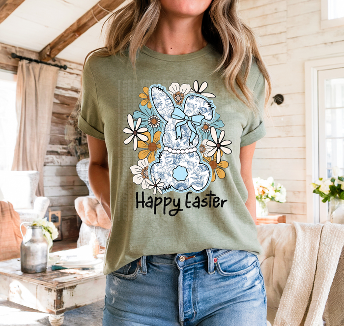 Boho Happy Easter Bunny