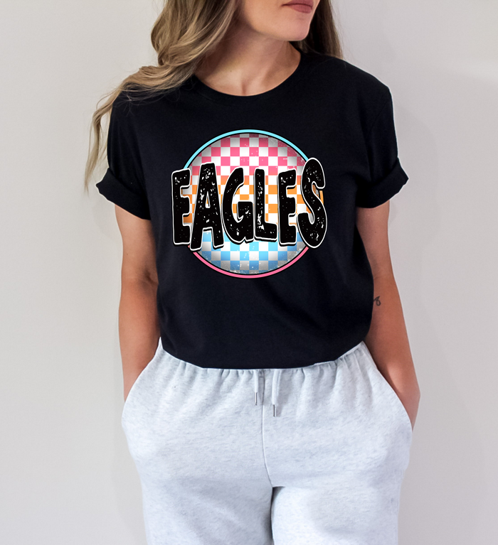 Eagles Checkered Circle