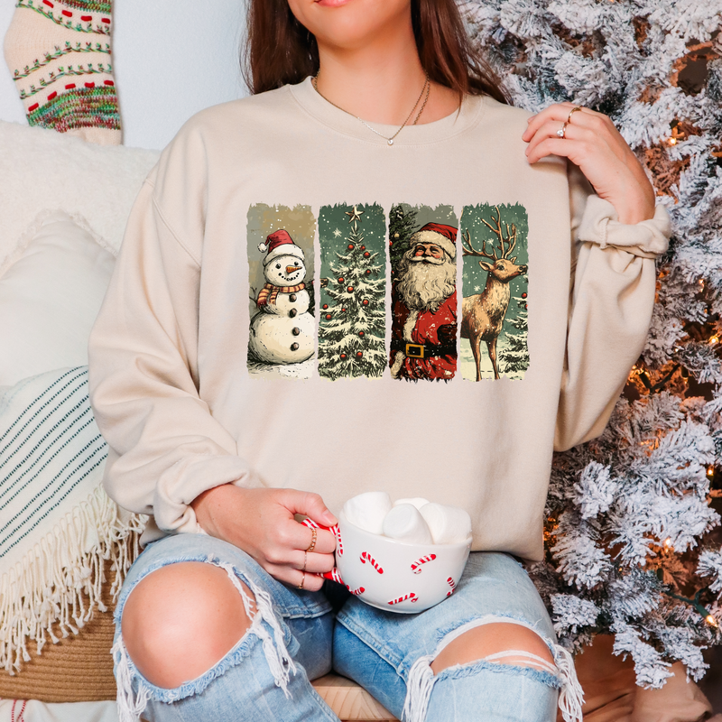 Vintage Christmas Distressed