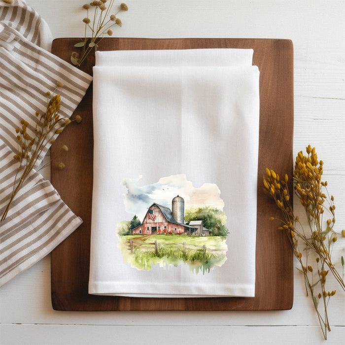 American Farm Tea Towel