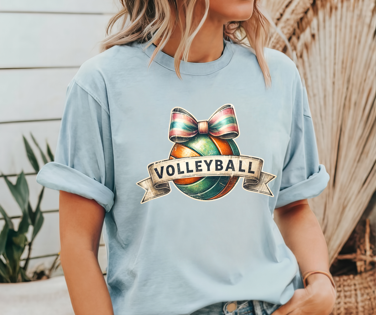 Vintage Volleyball With Bow