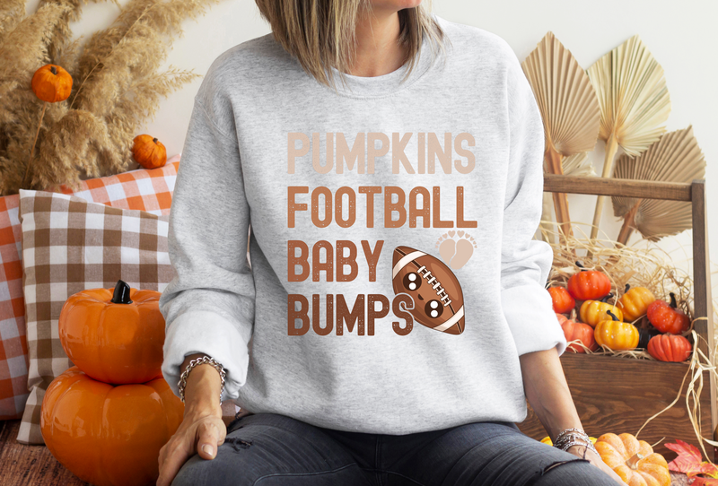 Pumpkins Football Baby Bump