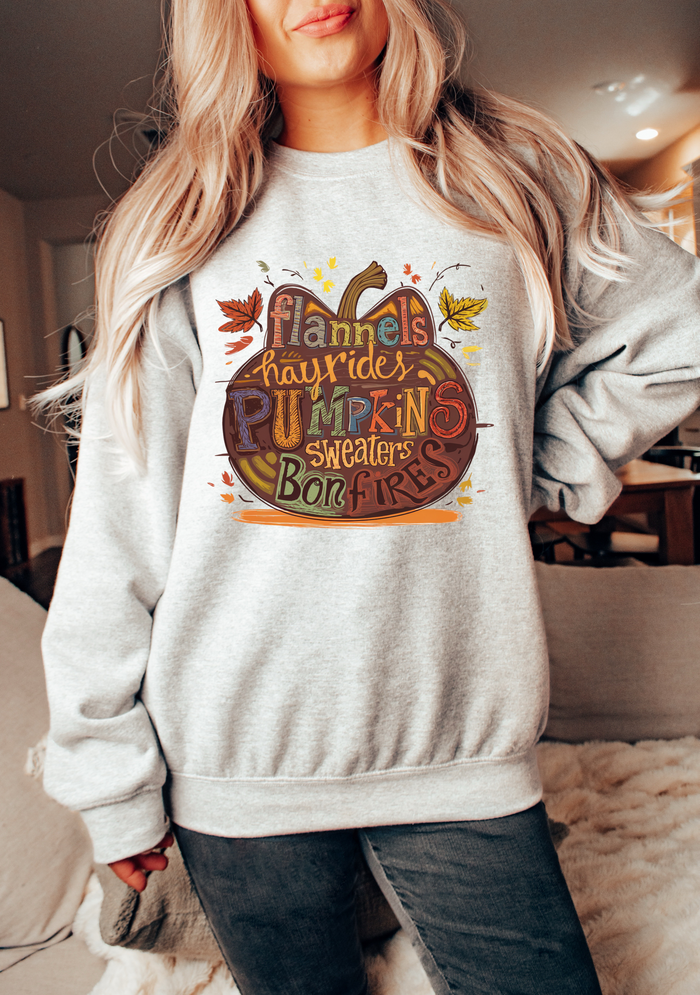 Boho Pumpkin Flannels Hayrides Sweaters