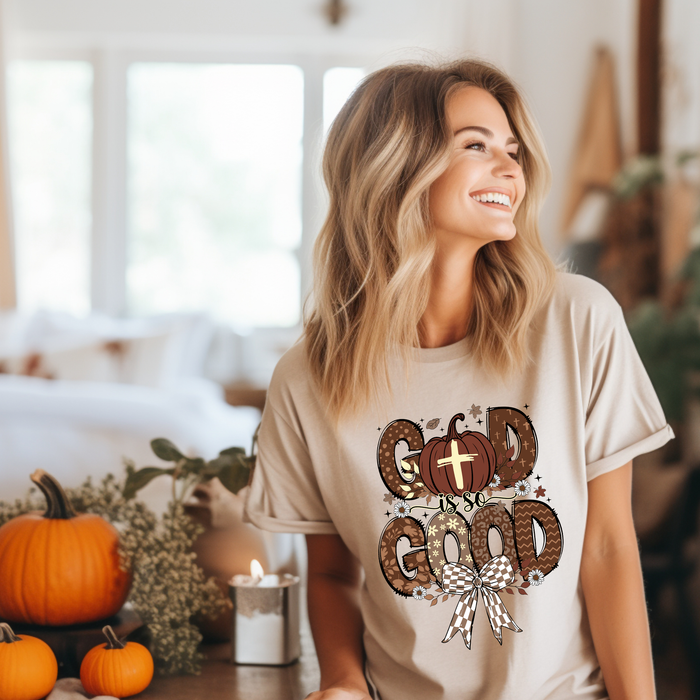 God Is Good - Brown Fall Bow