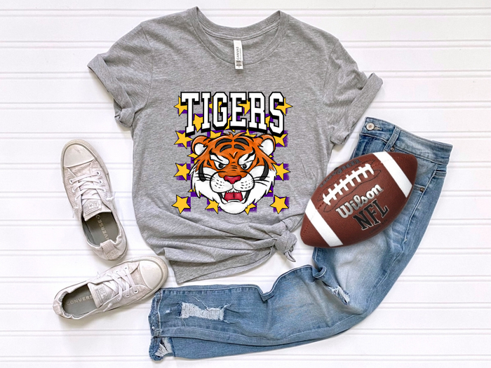 Checkered Tigers Purple/Yellow