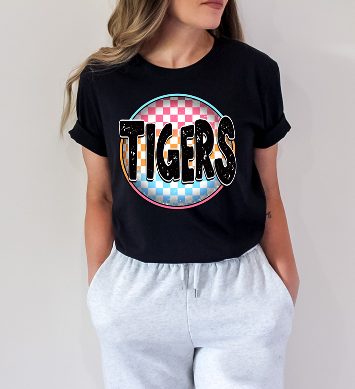 Tigers Checkered Circle