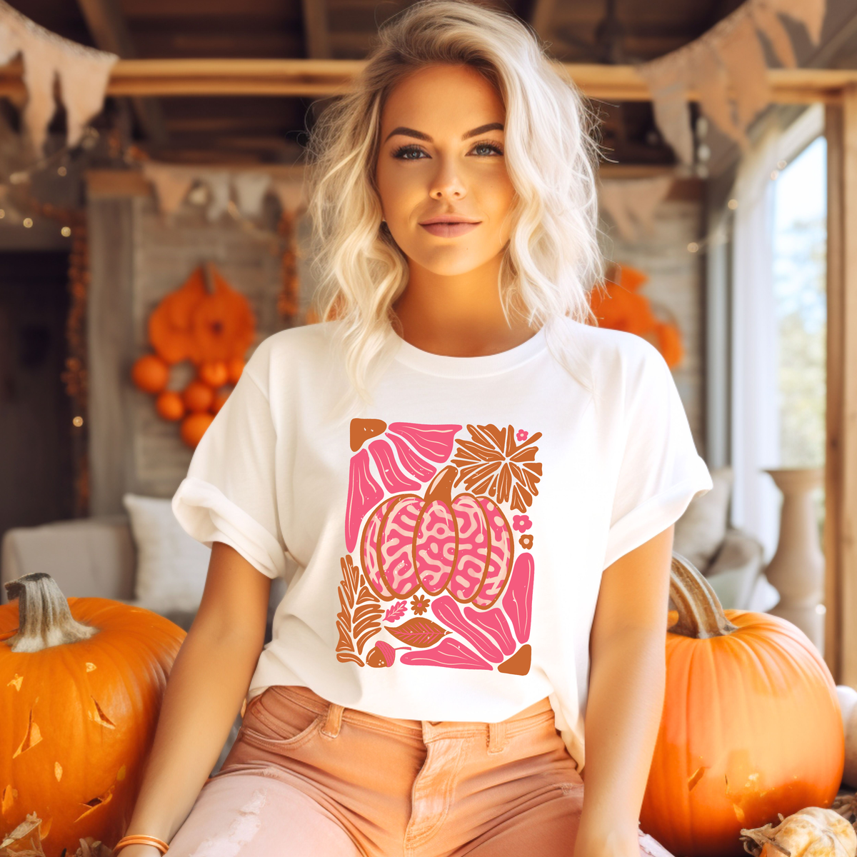 Retro Pink Pumpkin