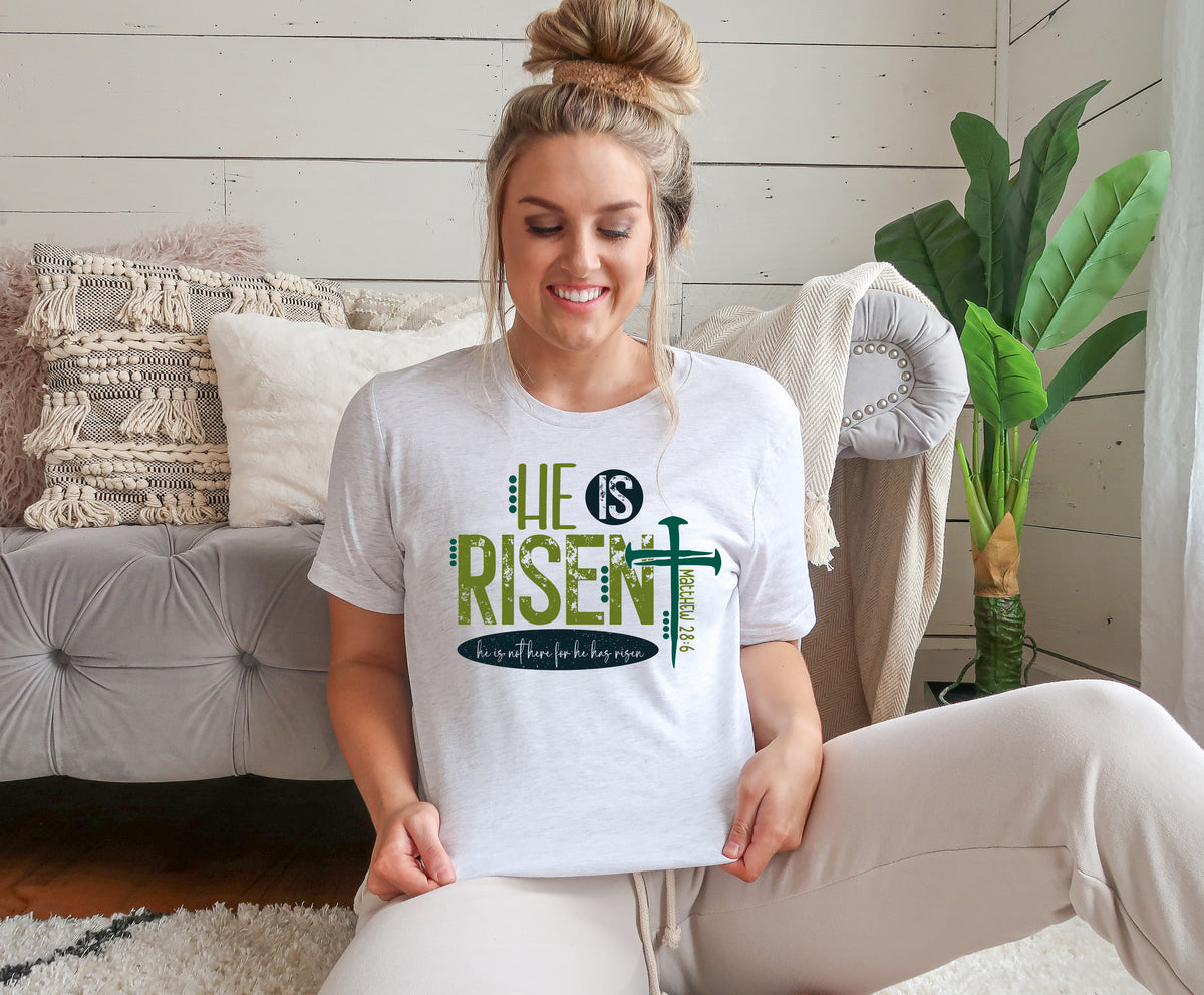 He Is Risen Green