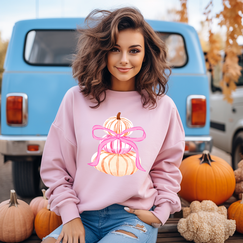 Watercolor Pink Pumpkins